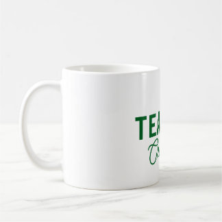 Lemon gröna vita ränder lärare professor namn c kaffemugg