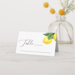 Lemon Grove Bröllop   Medelhavet Citrus Folat Placeringskort