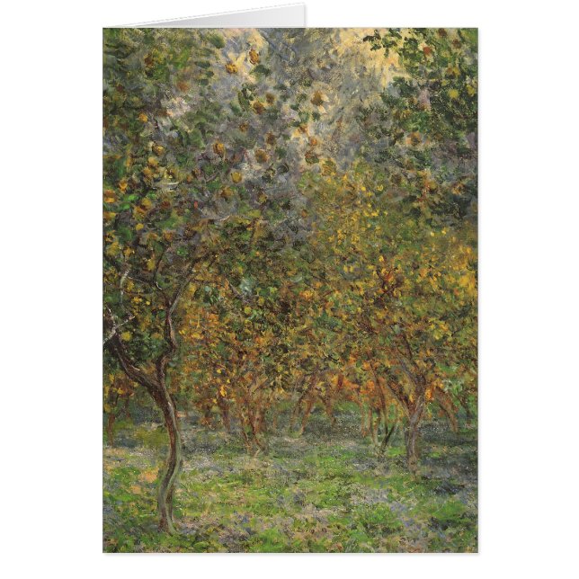 Lemon Grove i Bordighera av Claude Monet Hälsningskort (Framsidan)