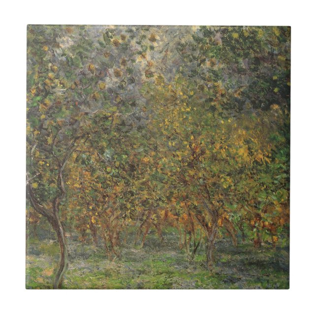 Lemon Grove i Bordighera av Claude Monet Kakelplatta (Framsidan)