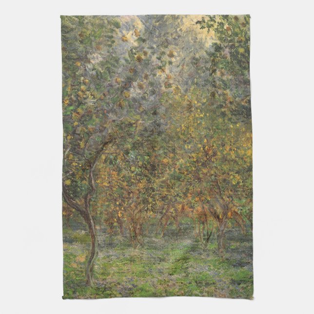 Lemon Grove i Bordighera av Claude Monet Kökshandduk (Vertikal)