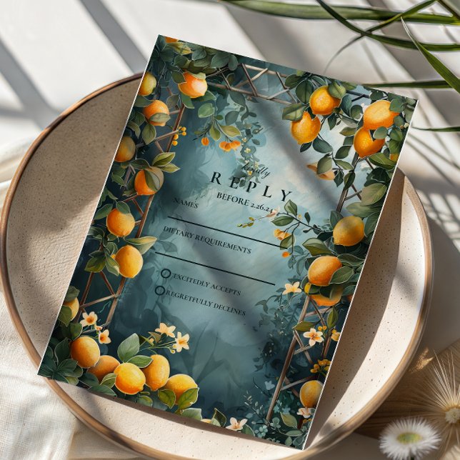 Lemon Grove Romance Wedding OSA Kort (Skapare uppladdad)