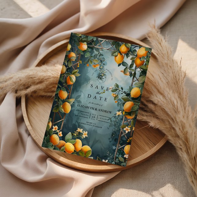 Lemon Grove Romantiskt Bröllop Spara Datumet (Skapare uppladdad)