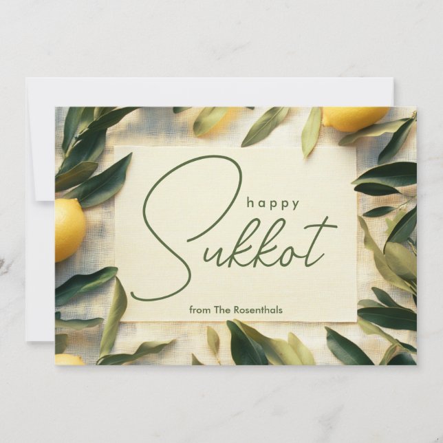 Lemon Grove Sukkot Greeting-kort Inbjudningar (Framsida)