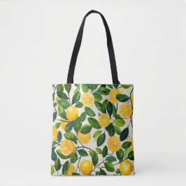 "Lemon Grove Tote Bag" Tygkasse