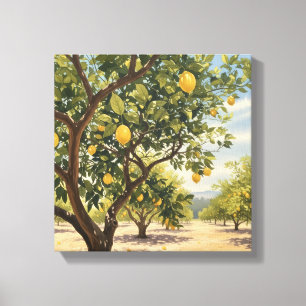 Lemon Groves Canvastryck