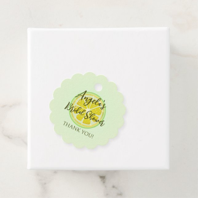 Lemon Gul Bröllopsfest Tacksamhetsetikett Gåvor Etiketter (På plats)
