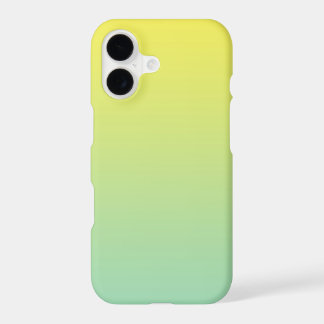 Lemon Gul till Mintgrön Ombre Gradient Minimal