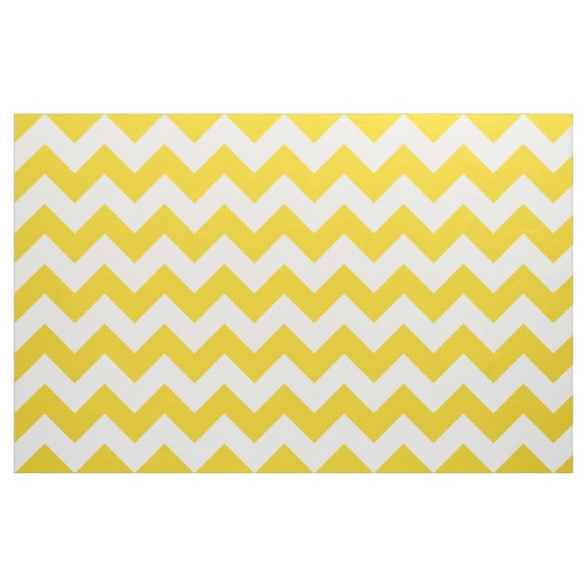 Lemon Gult Chevron Zigzag Fabric Tyg (Yard)