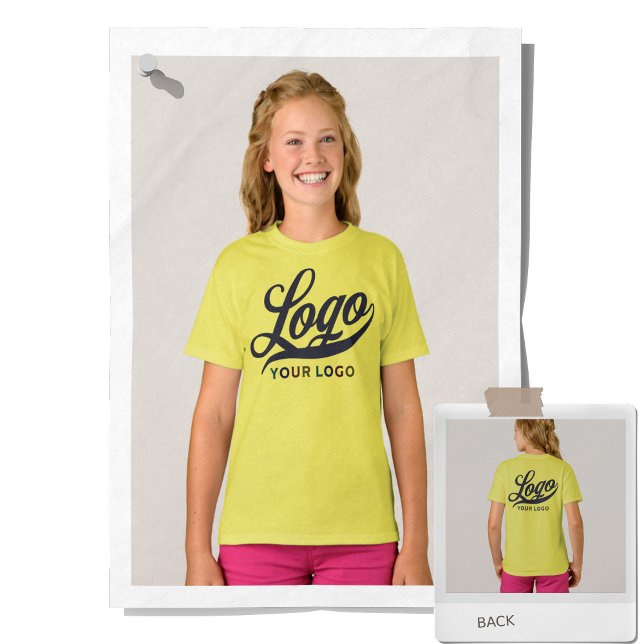 Lemon Gult Company Logotyp Swag Business Kids Girl T Shirt (Skapare uppladdad)