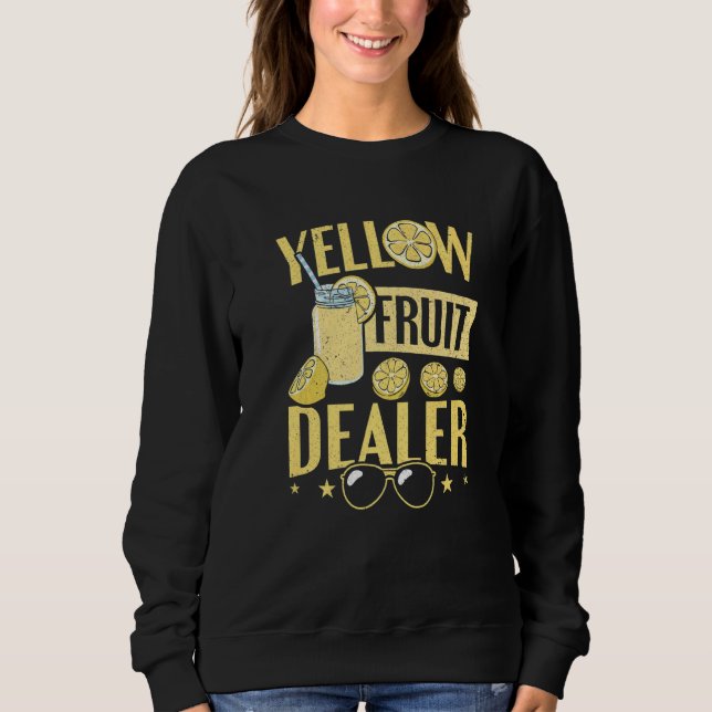 Lemon Gult Frukt Dealer Lemonade Stat T Shirt (Framsida)