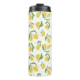 Lemon Gult Grönt Thermal Tumbler Flaska