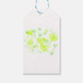 Lemon Gult Kärlek Hearts Presentetikett