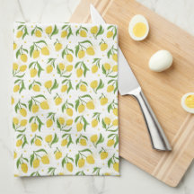 Lemon Gult Kitchen Towel