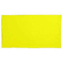 Lemon Gult Kung Storleka Pillow Fodral Pair Pair