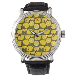 Lemon Gult Modern Roligt Cute Armbandsur