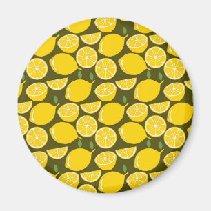 Lemon Gult Modern Roligt Cute Magnet