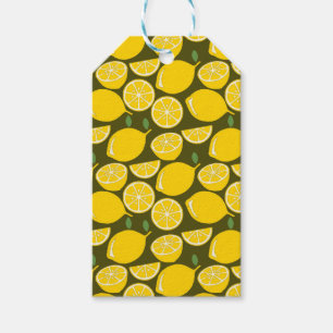 Lemon Gult Modern Roligt Cute Presentetikett