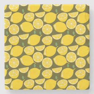 Lemon Gult Modern Roligt Cute Stenunderlägg