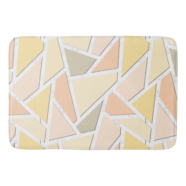 Lemon gult mosaic mönster badrumsmatta (Framsidan)