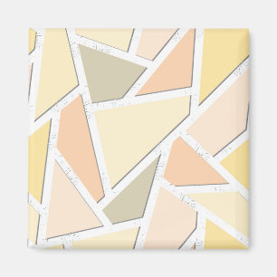 Lemon gult mosaic mönster magnet