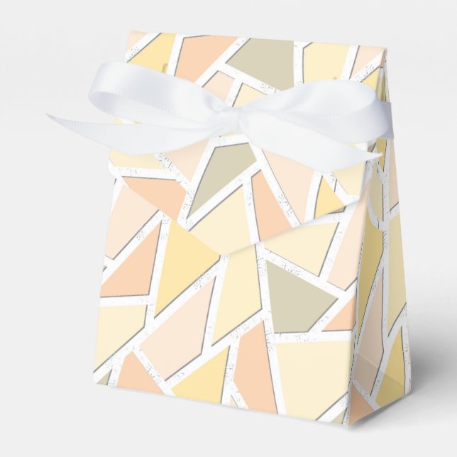 Lemon gult mosaic mönster presentaskar (Framsidan Sidan)