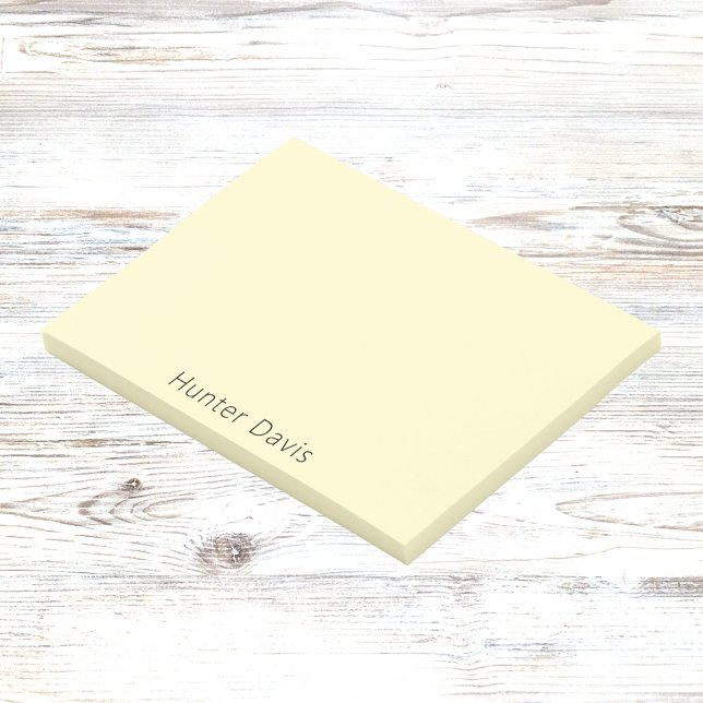 Lemon gult namn post-it block (Skapare uppladdad)