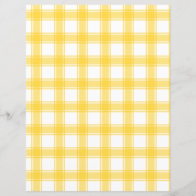 Lemon Gult Play Scrapbook Papper (Framsida)