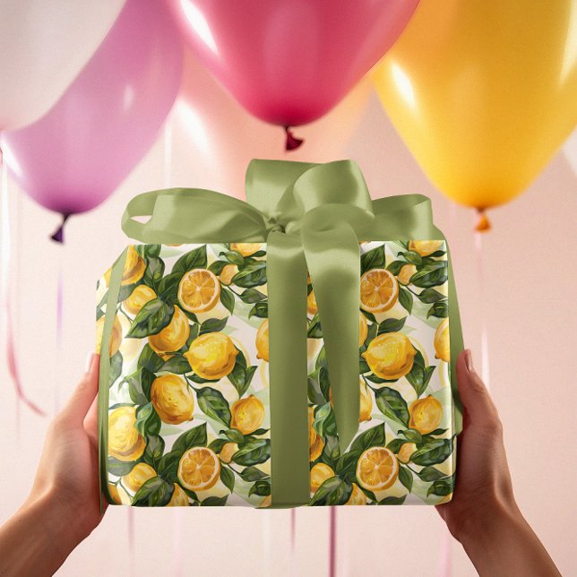 Lemon Gult Presentpapper (Skapare uppladdad)