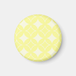 Lemon gult Shippo mönster Magnet