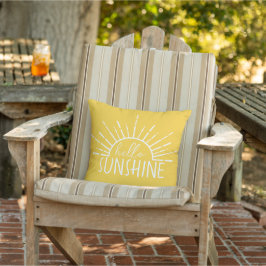 Lemon Gult Simple Modern Hej Sunshine Kudde