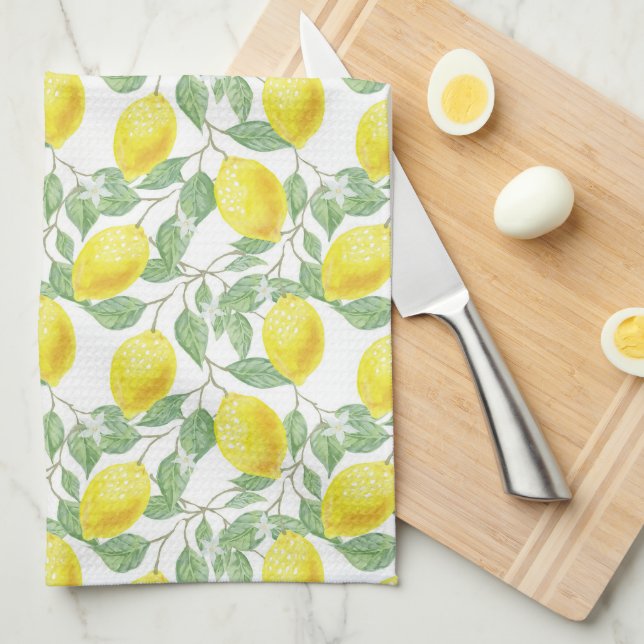 Lemon Gult Träd Fruit Land Kitchen Bath Towel Kökshandduk (Vikt i Fjärdedel)