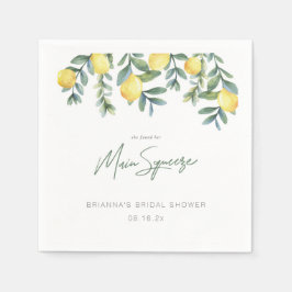 Lemon Hon Hittade Sin Huvudsqueeze Bröllopsfest  Pappersservett