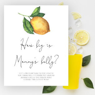 Lemon Hur stort är mamma belly? Poster