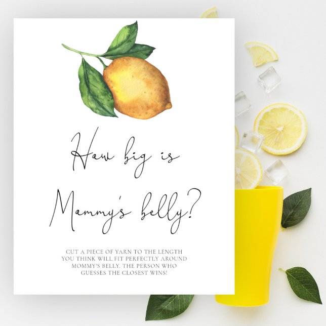 Lemon Hur stort är mamma belly? Poster (Skapare uppladdad)