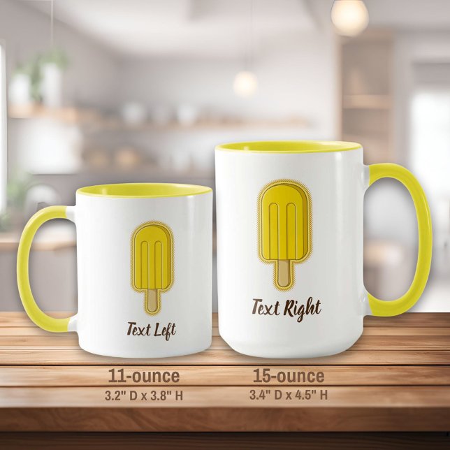 Lemon Ice Cream Stick Mugg (Skapare uppladdad)