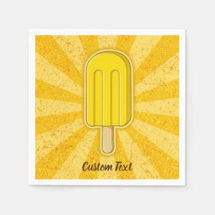 Lemon Ice Cream Stick Pappersservett