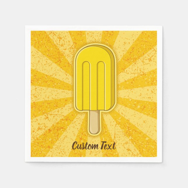 Lemon Ice Cream Stick Pappersservett (Framsidan)