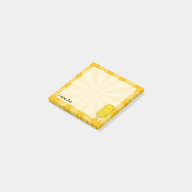 Lemon Ice Cream Stick Post-it Block (Vinklad)