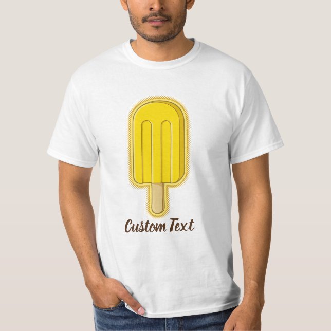 Lemon Ice Cream Stick T Shirt (Framsida)