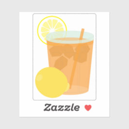 Lemon Iced Tea Klistermärken