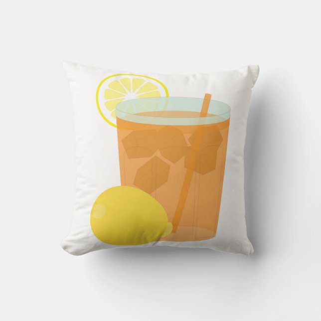 Lemon Iced Tea Kudde (Framsida)