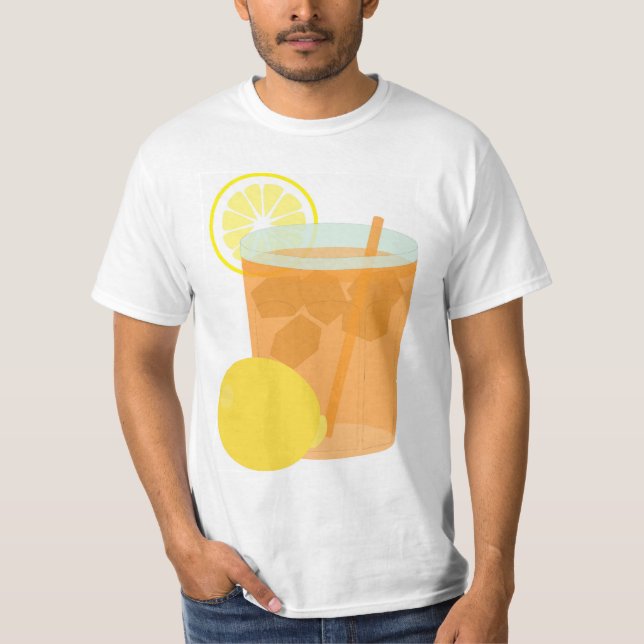 Lemon Iced Tea T Shirt (Framsida)