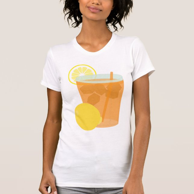 Lemon Iced Tea T Shirt (Framsida)
