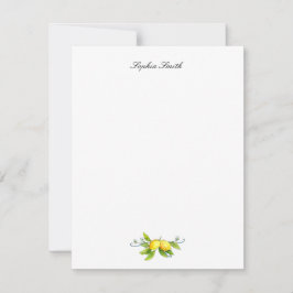 Lemon Illustration Notes Tack Kort