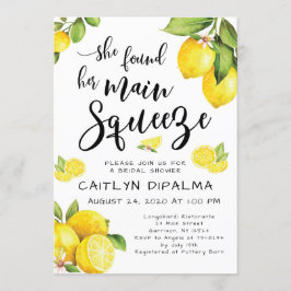 Lemon Inbjudningskort för möhippan