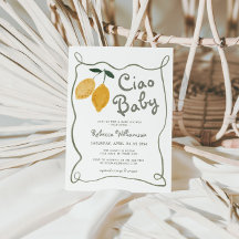 Lemon Italienska Amalfi Gender Neutral Baby Shower