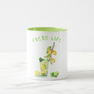Lemon Juice Coola Drink Lemonade Mugg Anpassningsb