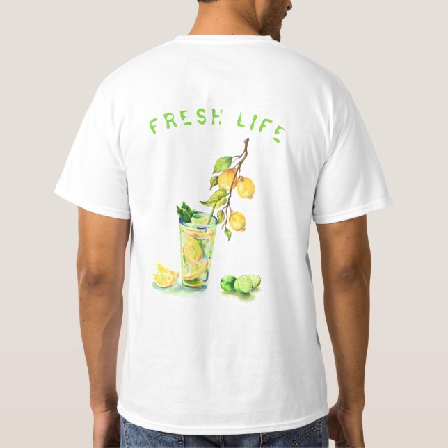 Lemon Juice Coola Drink Lemonade Party T-Shirt (Baksida)