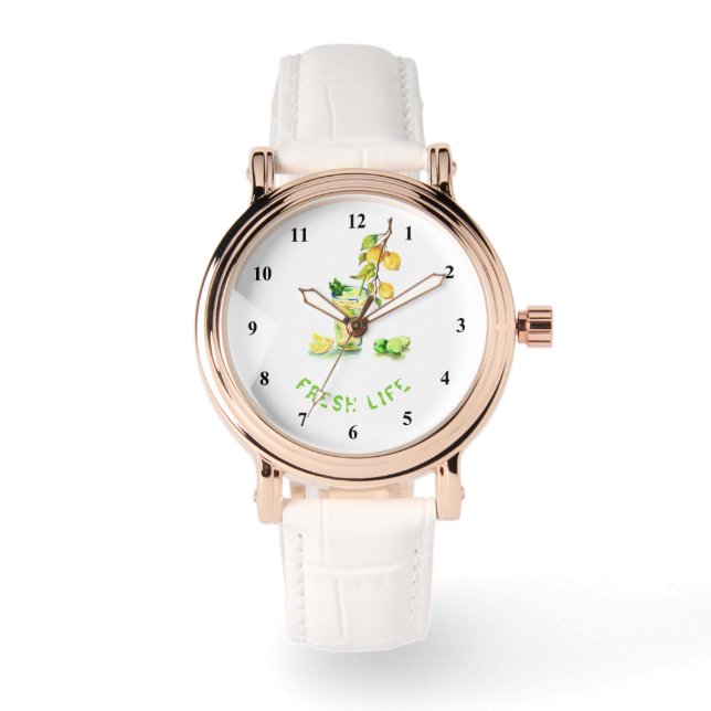 Lemon Juice Coola Drink Lemonade Watch Gift Armbandsur (Framsida)